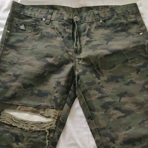Camo Jeans Ripped off